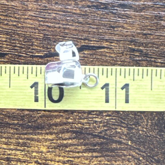 VTG Solid Sterling Silver 925 Saddle Dangle Charm Size 0.75" Length - Picture 9 of 10